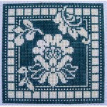 Coaster: Karen's Damask Coasters - Teal