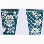 Scissor Case: Karen's Damask - Teal Scissor Case