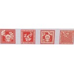 Coaster: Karen's Damask Coasters - Red/Beige