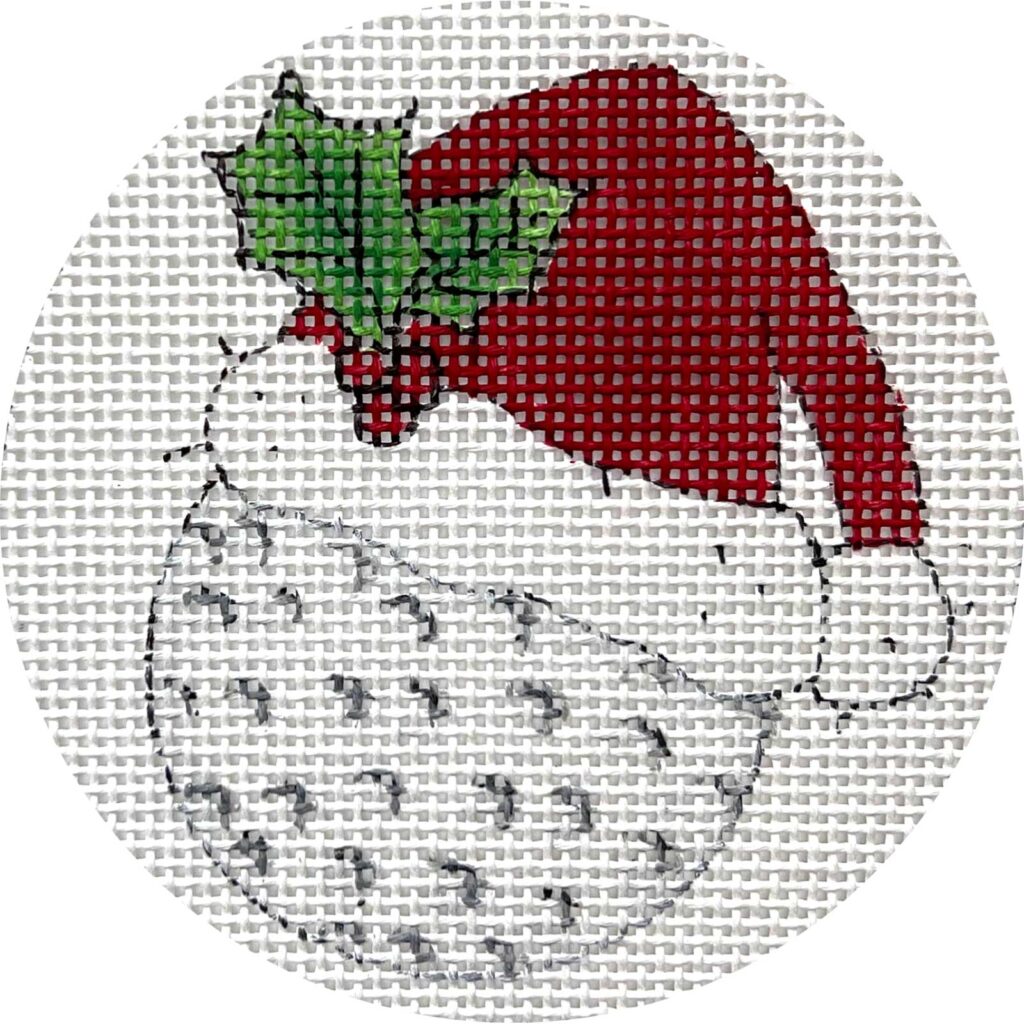 Ornament - Golf Ball with Santa Hat