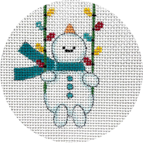 Ornament - Snowman on Swing