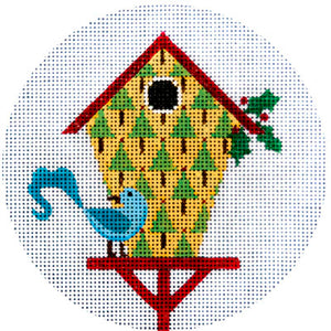 Christmas: Yellow Birdhouse