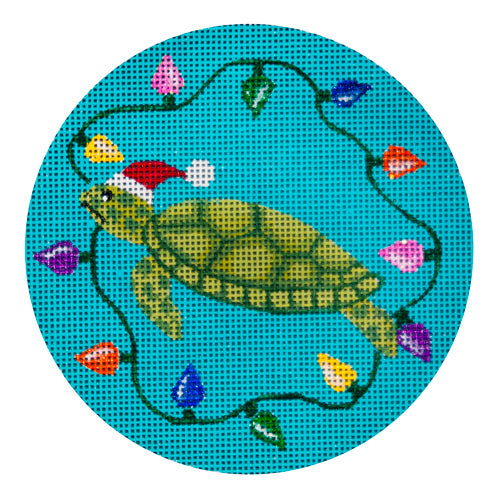 Christmas: Turtle with Christmas Lights