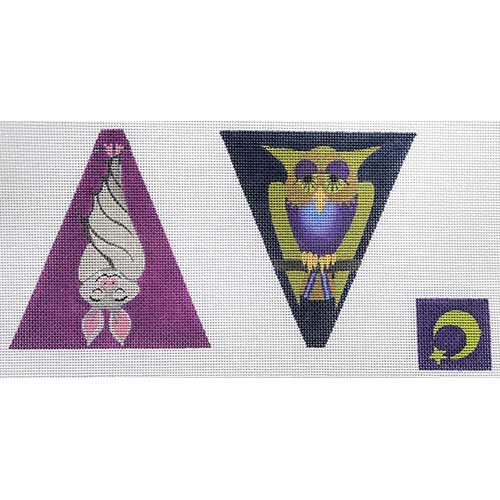 Scissor case: Owl and bat
