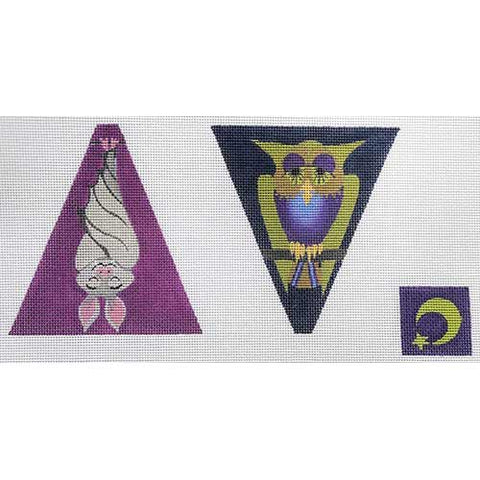 Scissor case: Owl and bat
