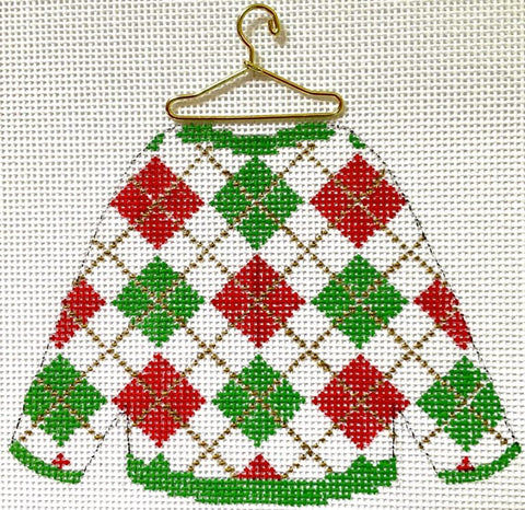 Sweater - Argyle with stitchguide