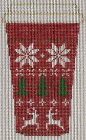Cup - Fair Isle Sweater with Stitch Guide and Threads