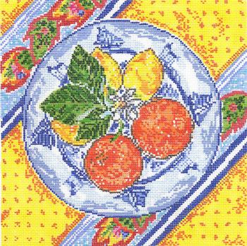 LEMONS AND ORANGES PLATE