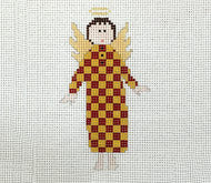 Christmas Ornaments: Check Angel 13ct