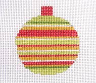 Christmas Ornaments: Narrow Striped Bauble  13ct