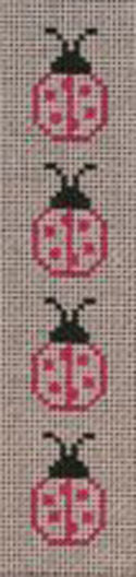 Bookmarks - Pink Lady Bug on White