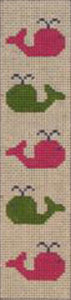 Bookmarks - Pink and Green Whales