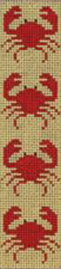 Bookmarks - Red Crabs on Yellow