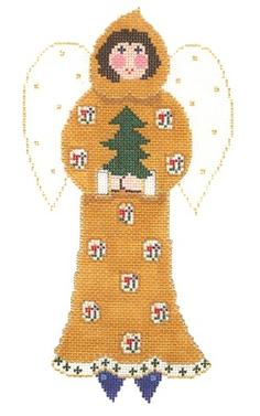 GD-ANGEL WITH TREE ORNAMENT