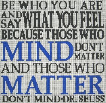 DR SEUSS - BE WHO YOU ARE..  13ct
