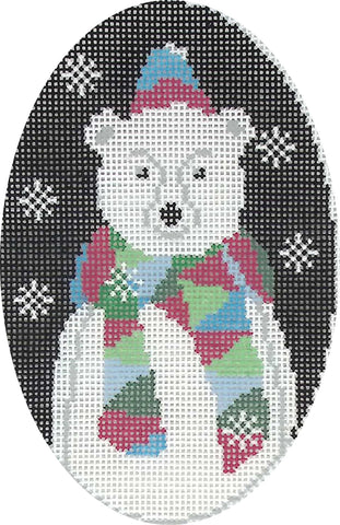 Ornament Oval - Polar bear