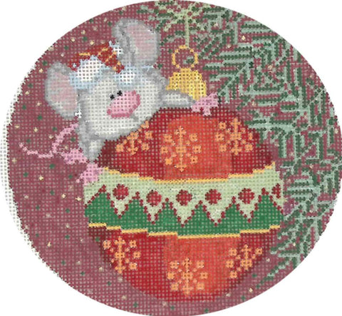 Ornament Round - Mouse on Ornament