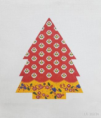 RED and YELLOW TREE. 13ct