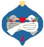 12 Days of Christmas Baubles - Two Turtle Doves