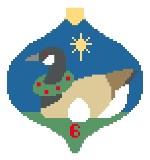 12 Days of Christmas Baubles - Six Geese A'Laying