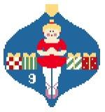 12 Days of Christmas Baubles - Nine Ladies Dancing