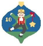 12 Days of Christmas Baubles - Ten Lords A'Leaping