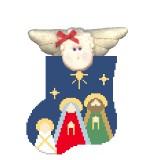 Mini Socks with Inserts - Holy Family with Angel