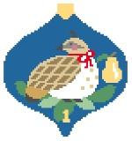 12 Days of Christmas Baubles - Partridge in a Pear Tree
