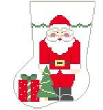 Mini Sock - Medium - Santa with Packages
