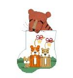 Mini Socks with Inserts - Tiger Family with Tiger