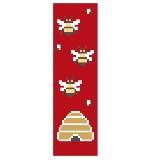 Bookmark: Three Bees w Hive