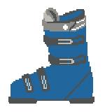 Ski Boot: Blue