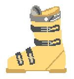 Ski Boot: Yellow