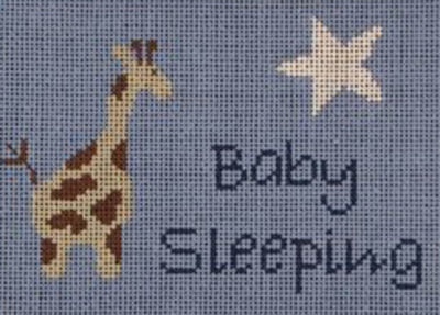 Baby - Baby Sleeping Giraffe-blue