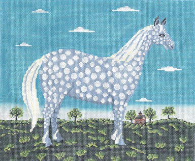 DAPPLED GREY HORSE  13ct