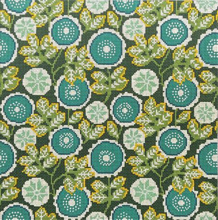 ARTISAN FLORAL-EMERALD  13ct