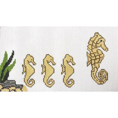 Pillow - Four Seahorses