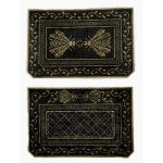 Purse: Napoleon's Bee 3-pc Purse, black & gold