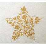 Star Tree Topper: 11" Teri's Brocade Gold Star