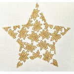 Star Tree Topper: Gold 10" Tree Top Poinsettia Star