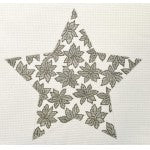 Star Tree Topper: Silver 10" Tree Top Poinsettia Star