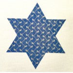 Star 6pt: 9" Star of David Blue
