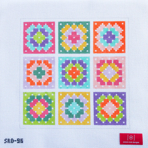 Granny Square Pillow