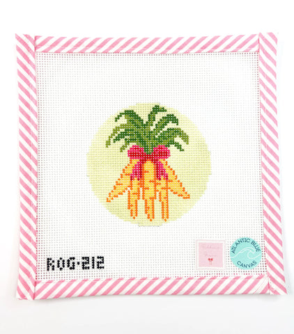 Carrot Bunch Round - Pink Bow