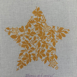 Star Tree Topper: Golf 10" Tree Top Poinsettia Star