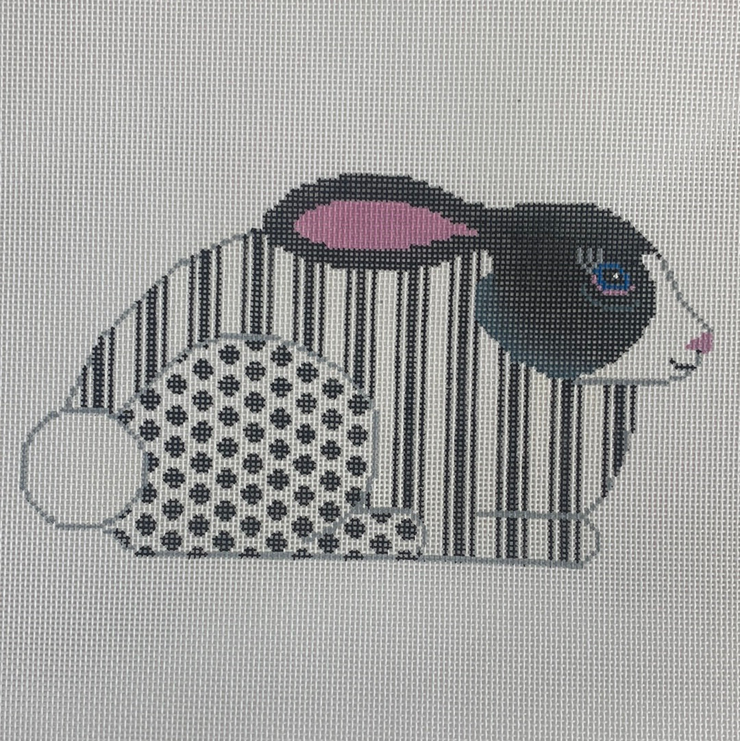 Rabbit: Black & White Happy Hopper
