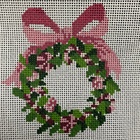 Wreath: Monogrammable, pink