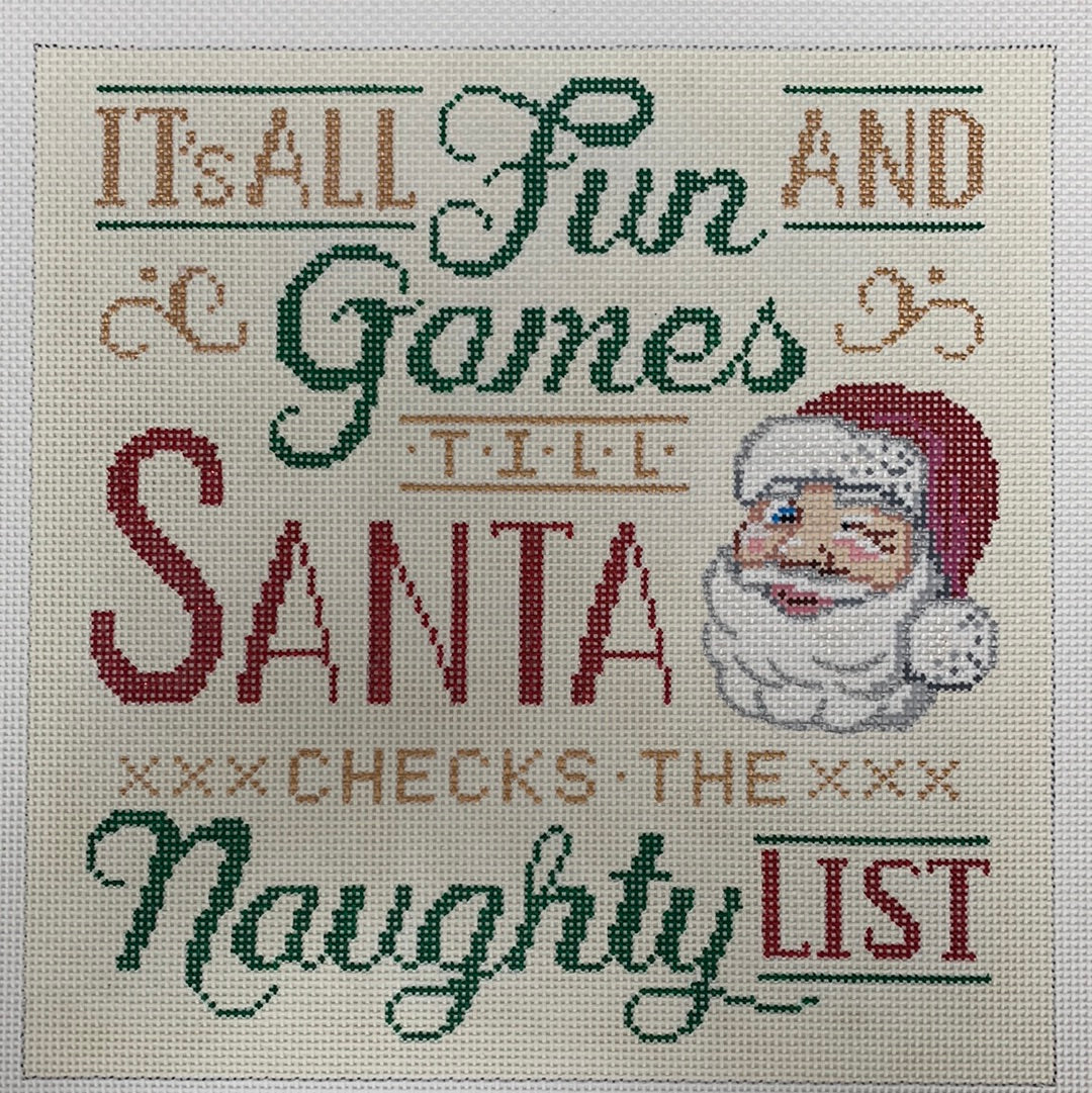 Santa checks the naughty list