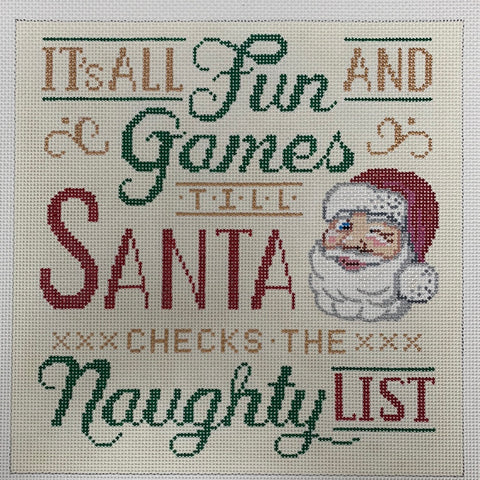 Santa checks the naughty list