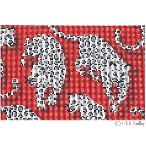 Leopard Clutch - Red